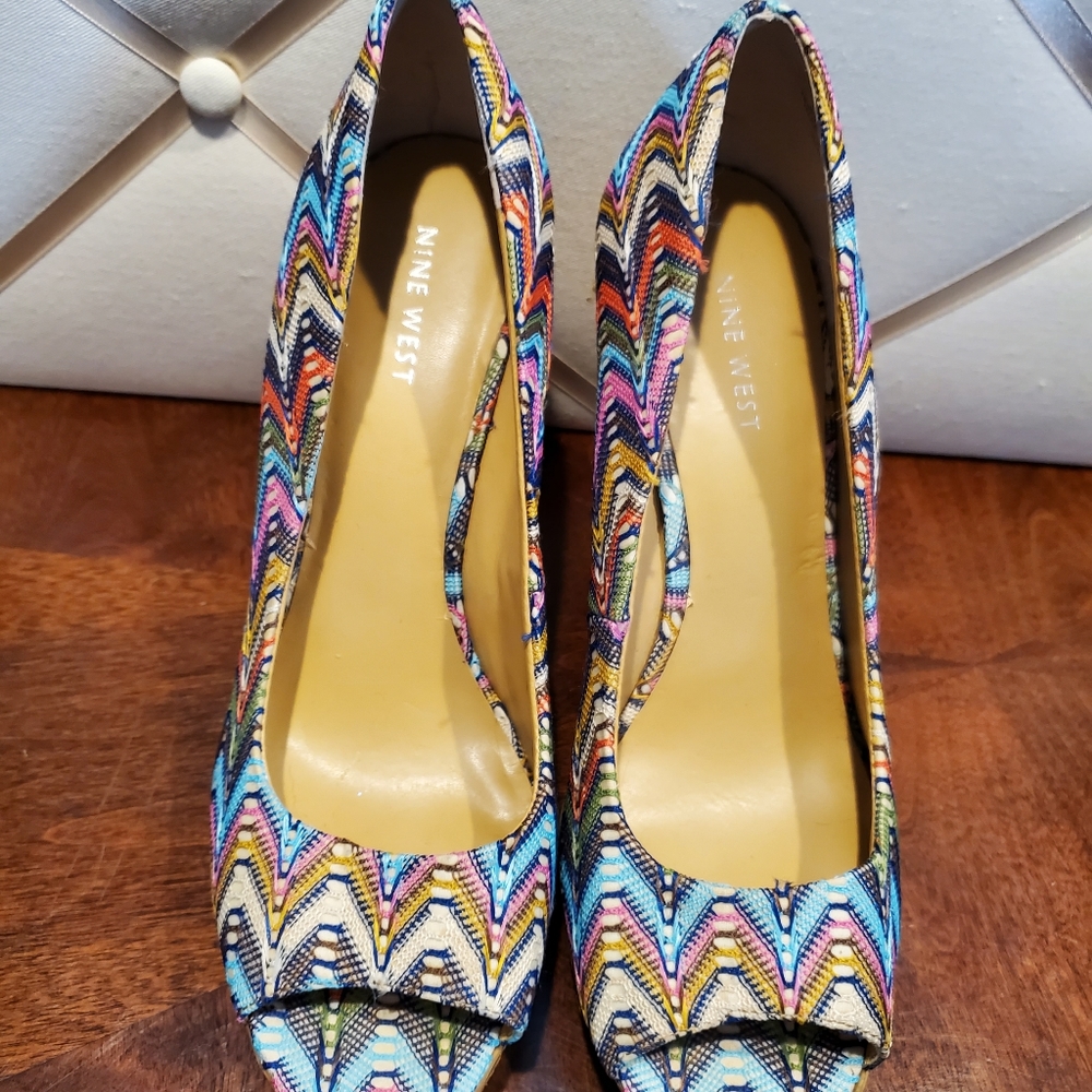 Nine West Wild Thingo Chevron Wedge - Picture 9 of 13